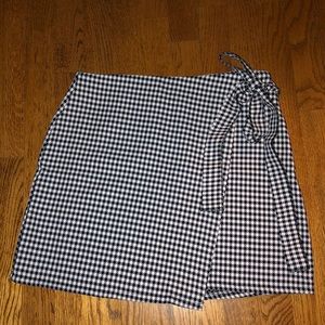 Wrap front skirt front Boohoo